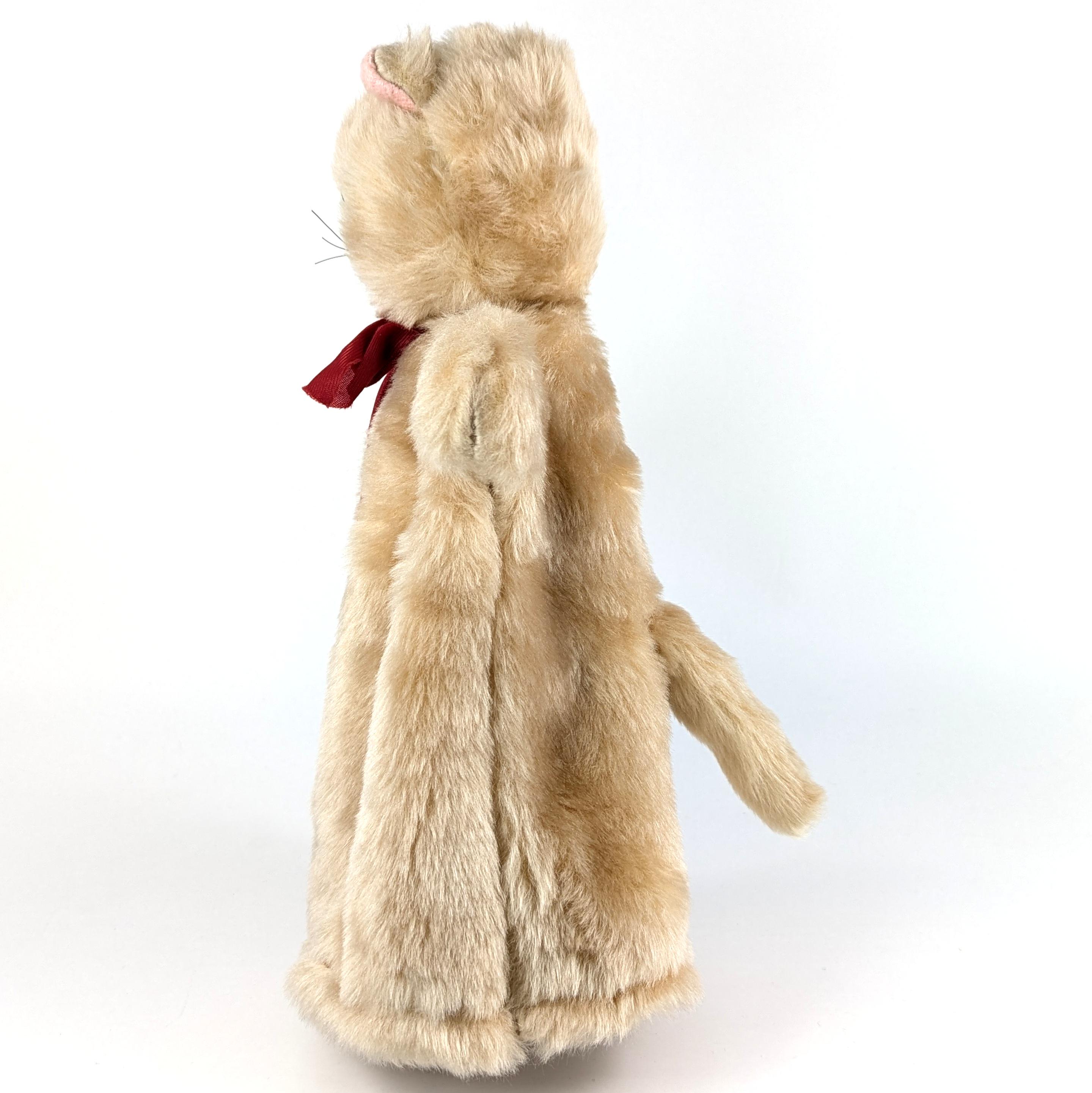 Vintage Cat Hand Puppet With ID Manufactured in Dresden in the