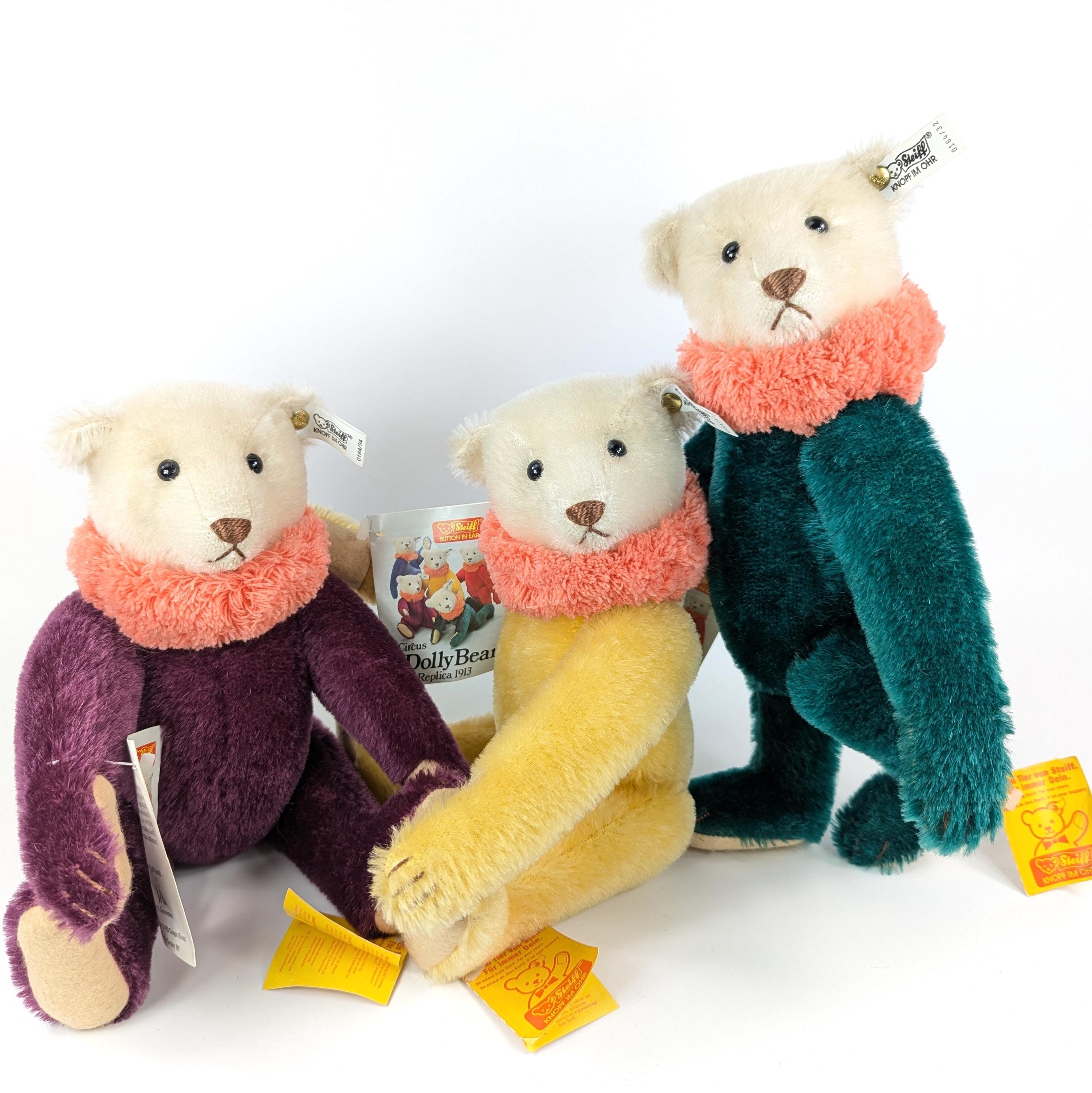 Steiff Teddy Bear Circus Dolly Violet All Ids 1913 Replica Vintage