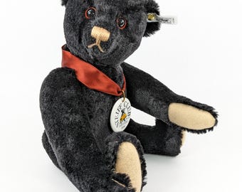 Steiff Black Teddy Bear 1912 Titanic Memorial 14 Inches Vintage 
