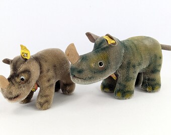 Steiff Rhinoceros Nosy With All Ids 4 Inches Vintage 1959 to