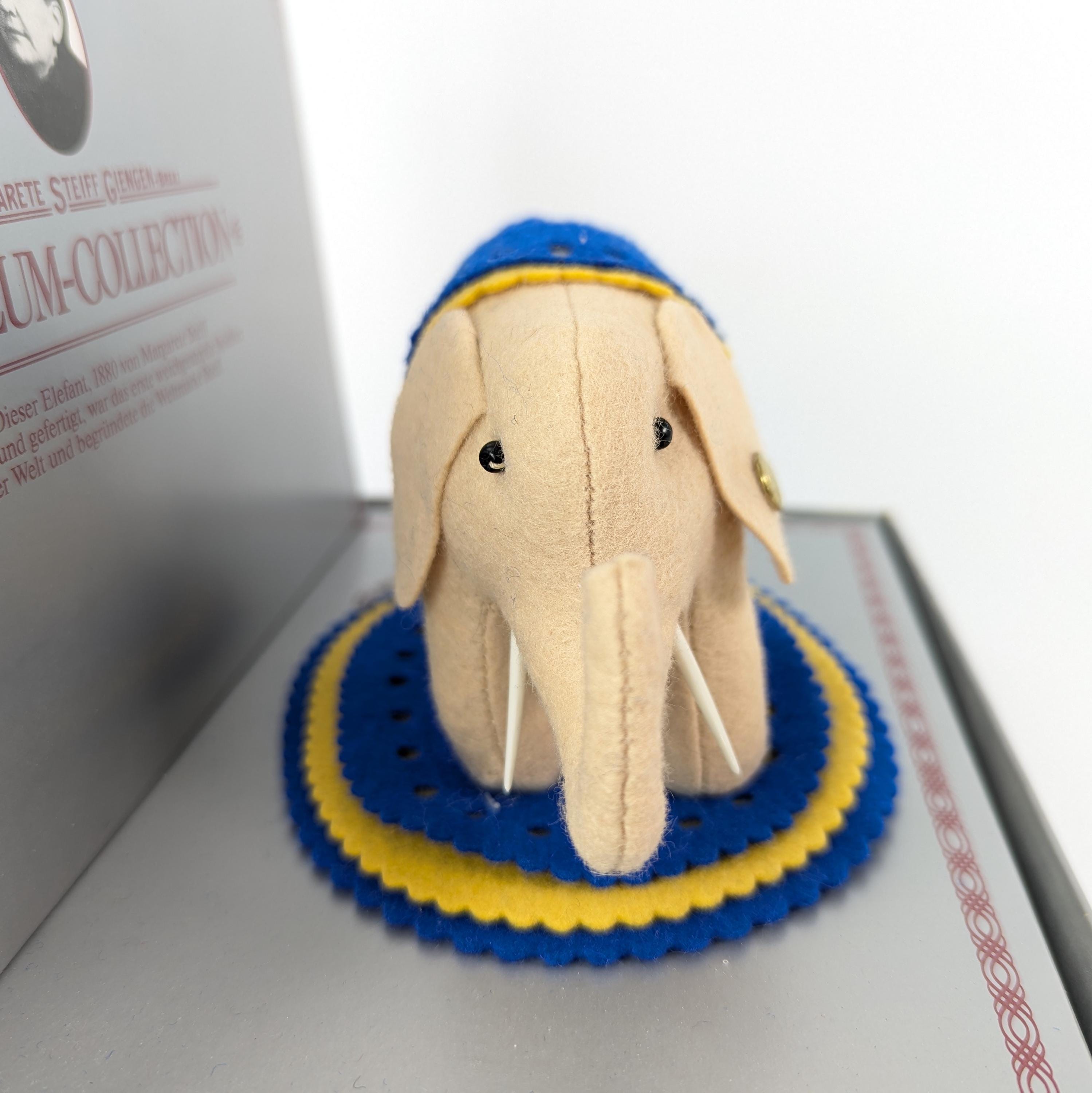 Steiff Éléphant Vintage 16,5 Cm - Années 1960 - Original Allemand