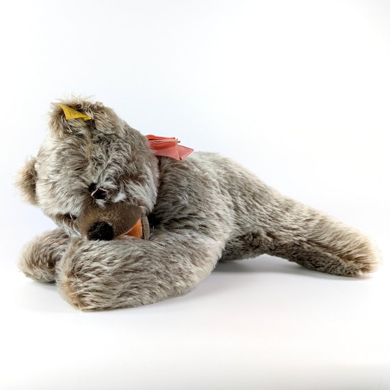 Steiff Teddy Bear Sleeping Lying Floppy Zotty All Ids 11 Inches