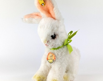 Steiff Bunny Baby Rabbit Sassy 8 Inches Original Bows Vintage 1965
