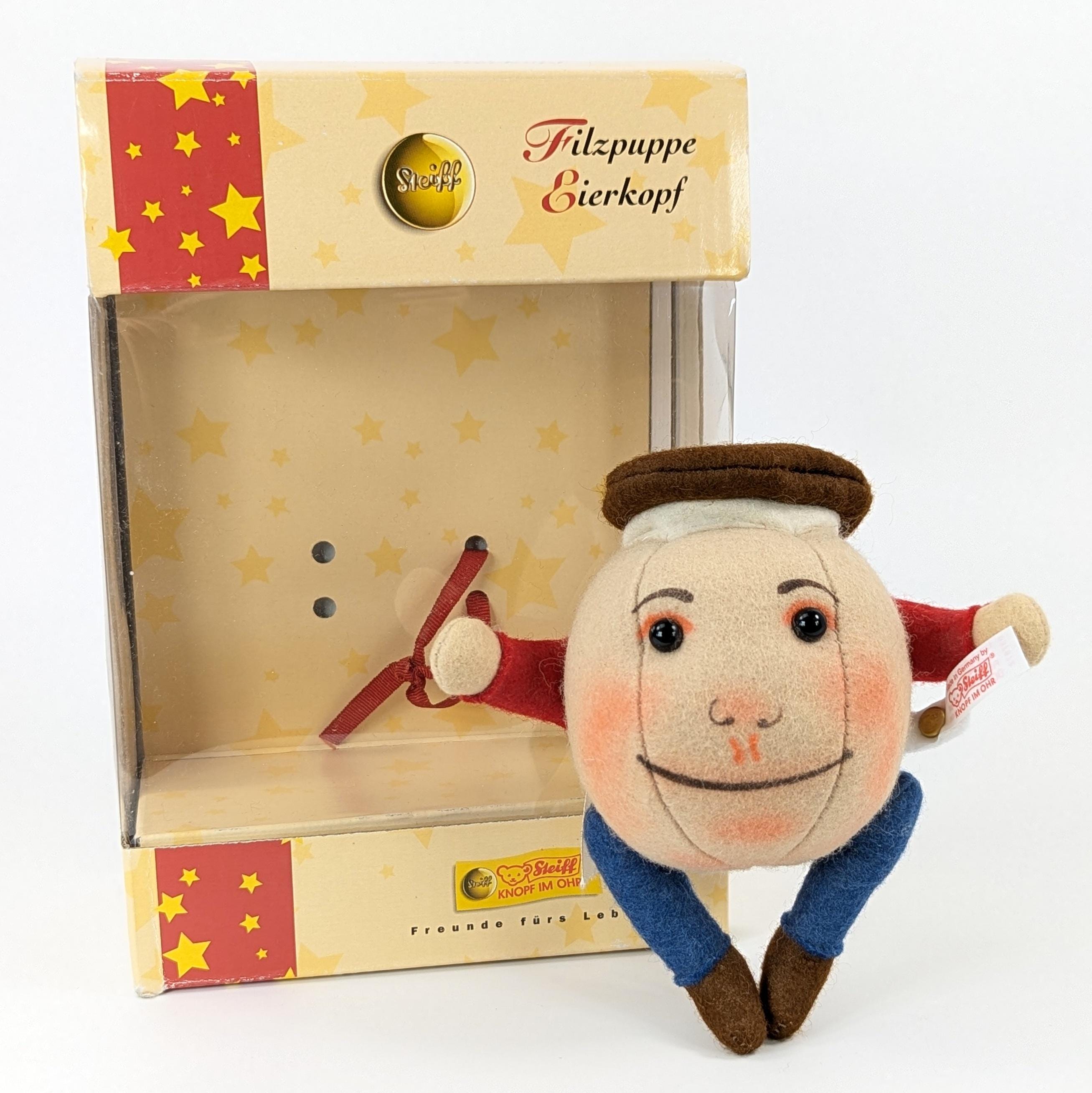 Steiff Humpty Dumpty Egg Felt Doll All Ids Small Vintage 2004