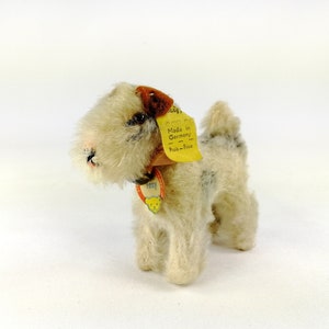 Steiff Foxterrier Foxy Hund alle IDs vintage 1950 bis 1957 produziert kleinste 3 zoll