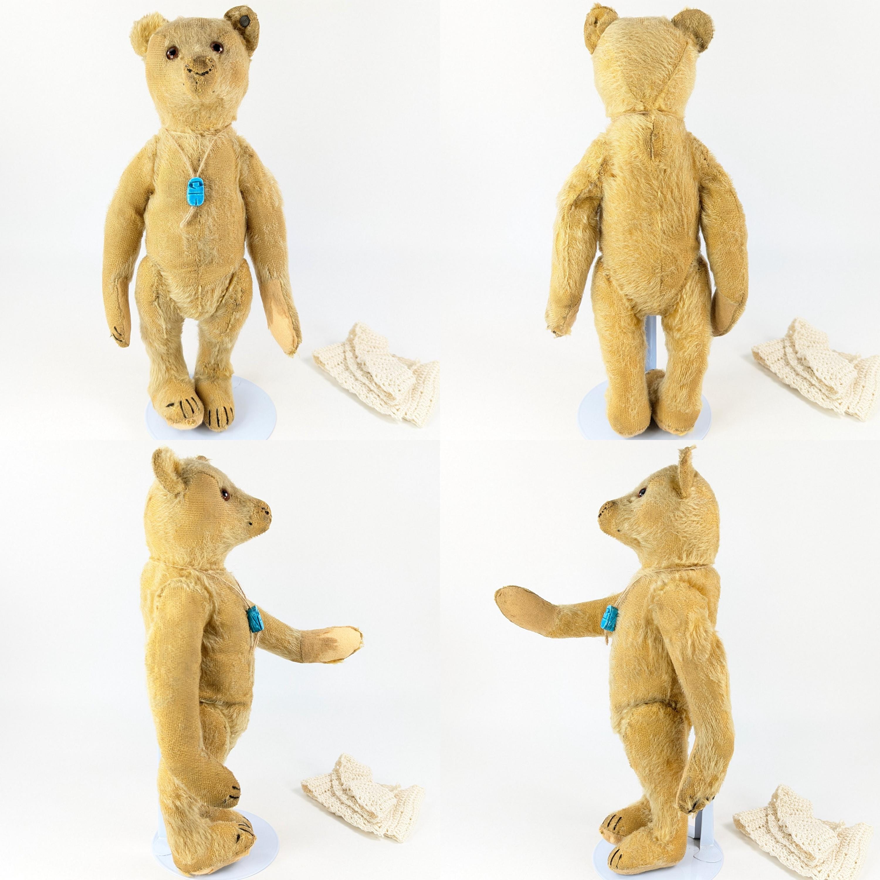 Antique Steiff Teddy Bear With Ear Button 12 Inches Produced 1906