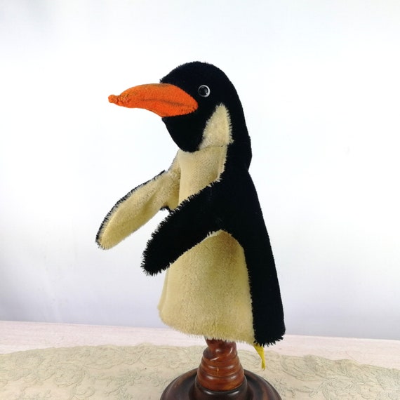 Universiteit Wedstrijd gebed Steiff pinguïn handpop met ID's vintage gemaakt 1967 tot - Etsy België