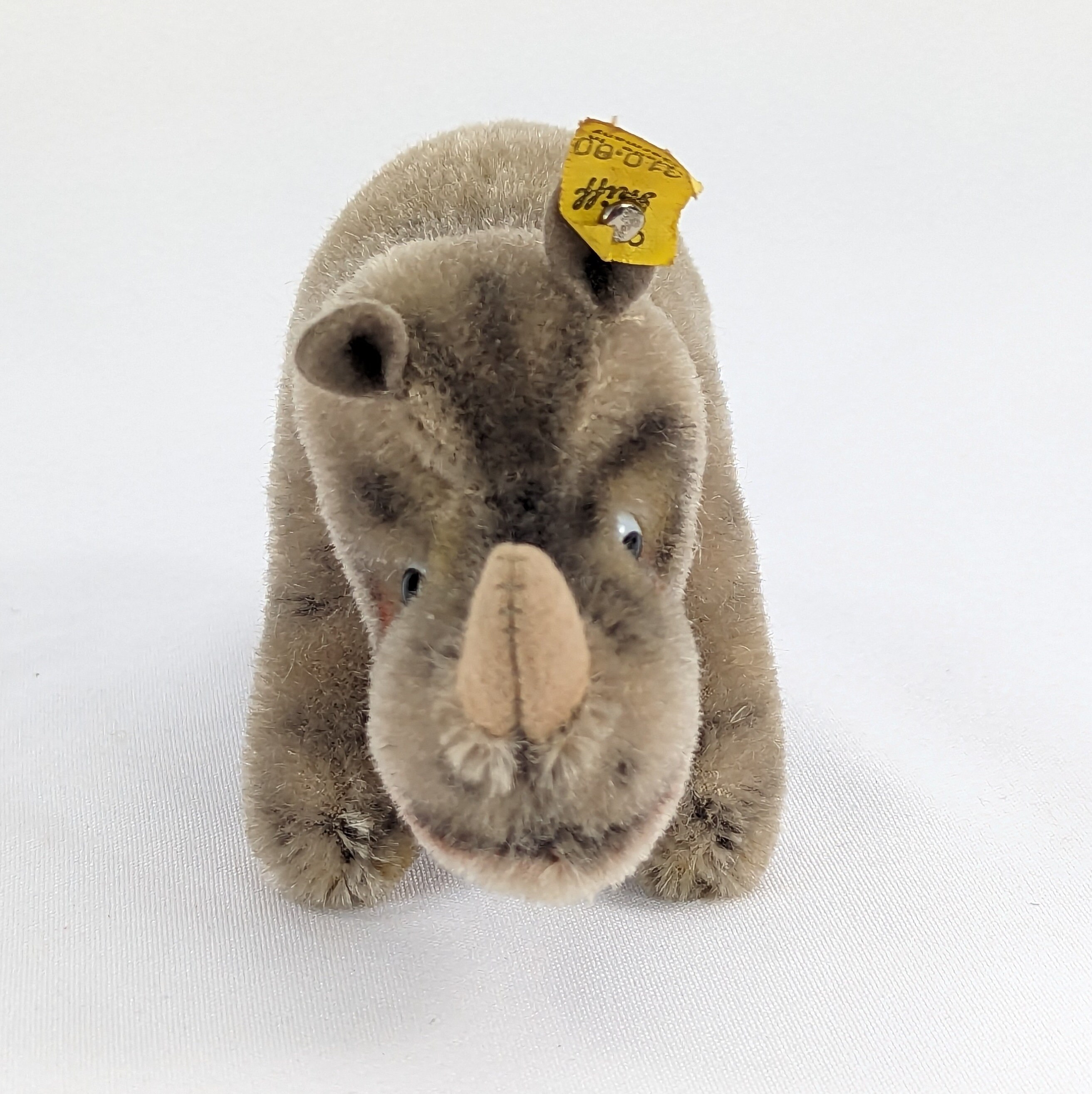 シュタイフ★Rhinoceros Nosy完品★犀/ライノセロス★Steiff Steiff Rhinoceros Nosy With All Ids 4 Inches Vintage 1959 to