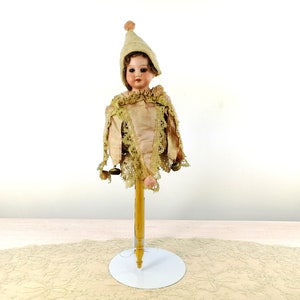 Armand Marseille Antique Doll bisque head 3200 Marotte original costume working music box 1896 made
