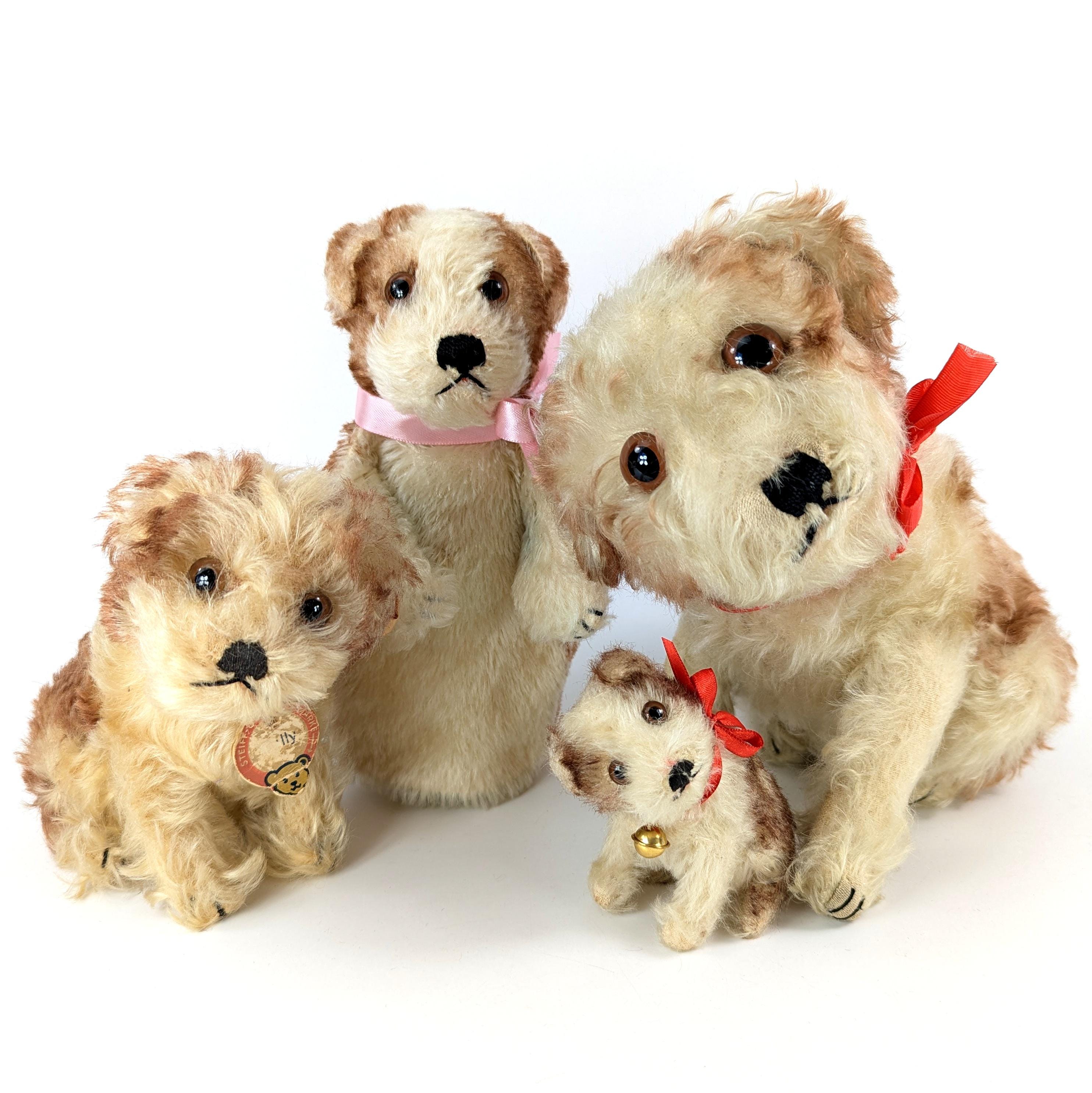 Steiff Hand Puppet Puppy Dog Molly Vintage Made 1950 to 1962 Only