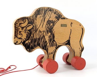 Vintage Steiff Buffalo Bison, Mohair Toy, Limited Edition