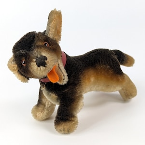 Steiff teckel Lumpi originele hondenhalsband klein 4 inch vintage 1963-1964 geproduceerd