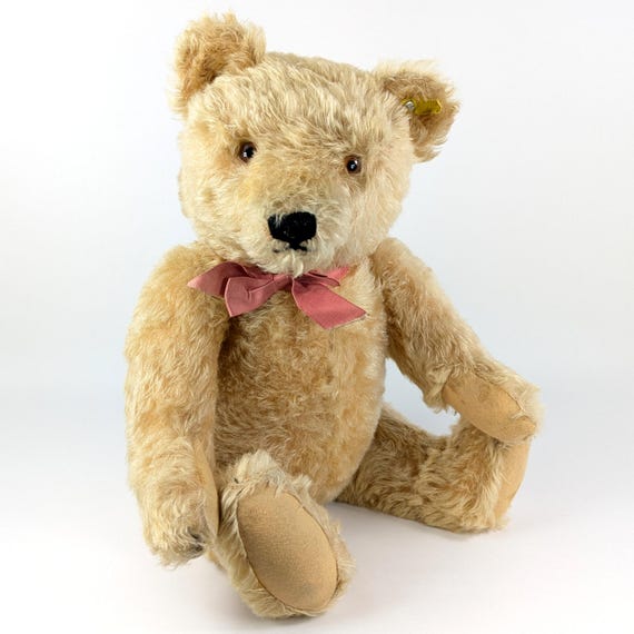 Steiff Teddy Bear With Ids Vintage 1954 to 1964 Produced Large 20