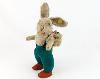 Steiff Rabbit Doll Boy Nikili avec ID 1951 à 1953 vintage 11 pouces