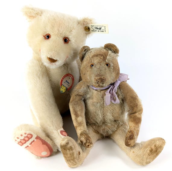 Steiff Dicky Teddy Bear White Produced 1930 to 1935 Only