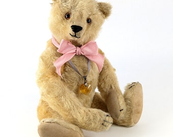 ドイツ製Hermannヘルマンポエジーベア No.008/E モヘア約40cm Vintage Steiff Hermann Petz Teddy Bear Toy Mohair Jointed Plush - Etsy