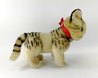 Steiff Cat Kitty With Ids Largest 9 Inches Fully Jointed Tabby