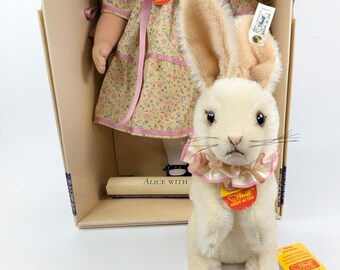Steiff Doll Alice With Rabbit All Ids 1994 Produced Lmtd Edition
