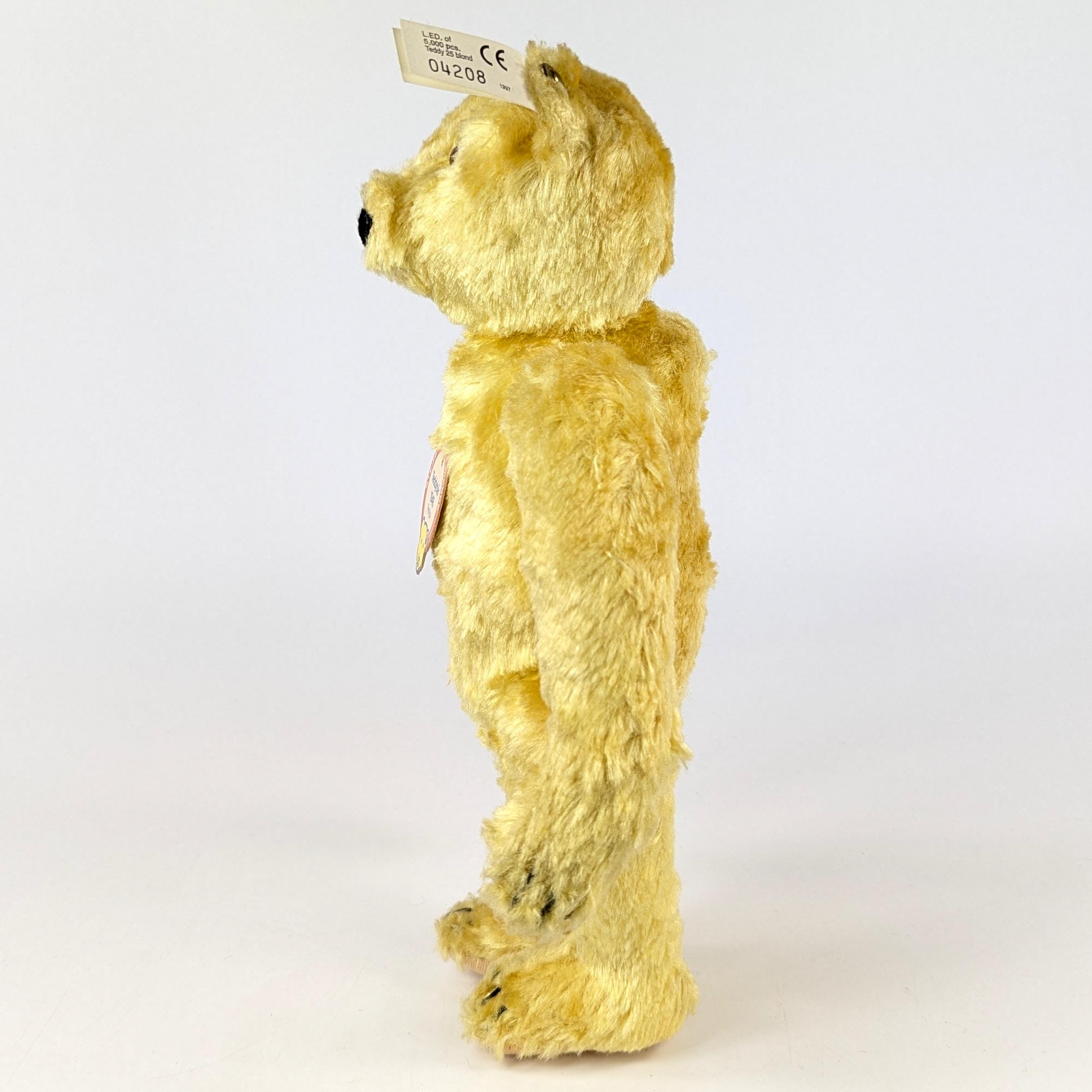 シュタイフ テディベア 1948年 レプリカ イエロー シルク ぬいぐるみ