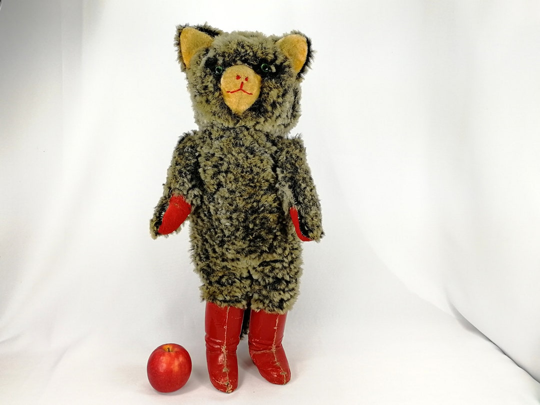 Puss in Boots Cat Toy 1960s German Vintage Large 24 Inches Etsy