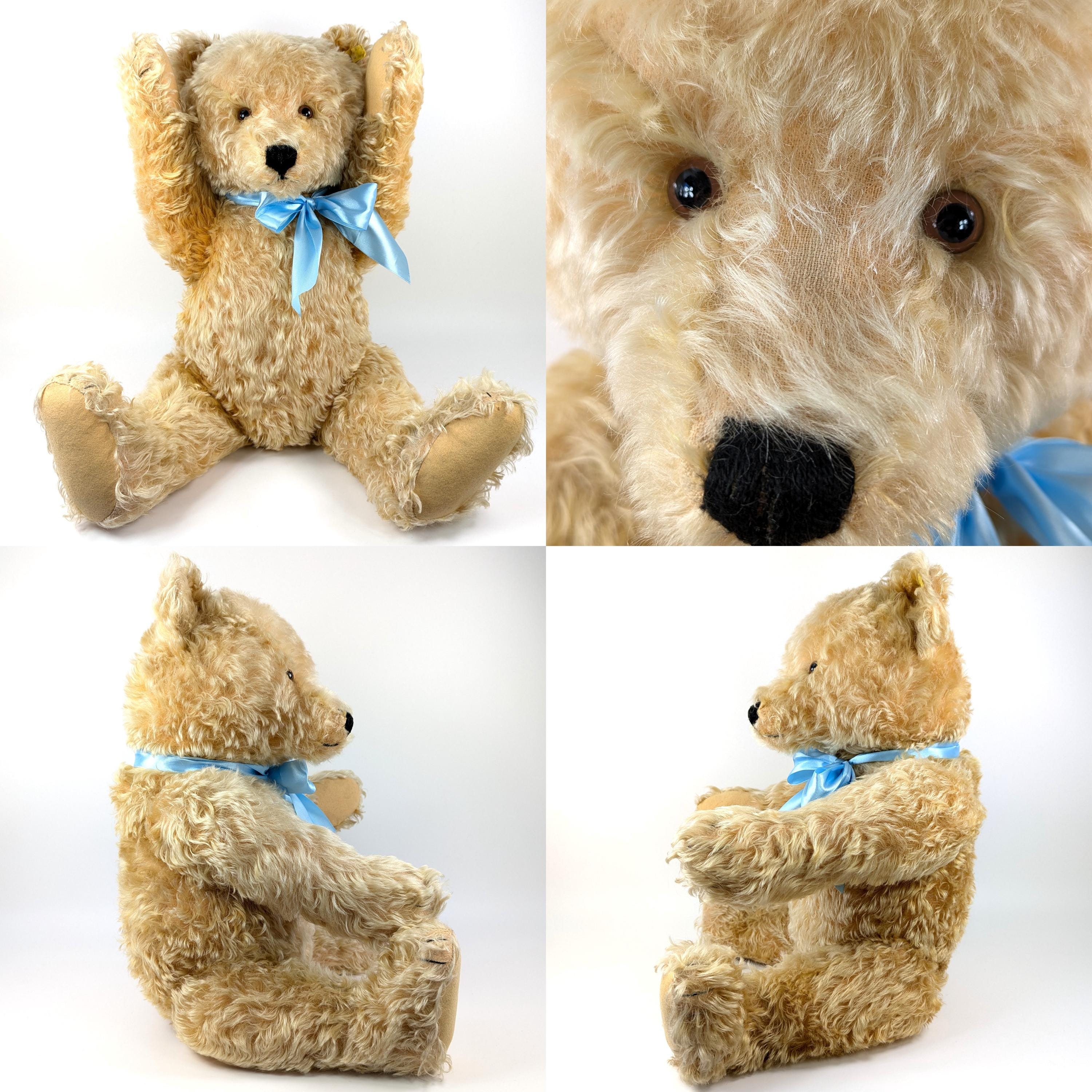 Steiff Original Teddy Bear With Ids Blonde Large 25 Inches