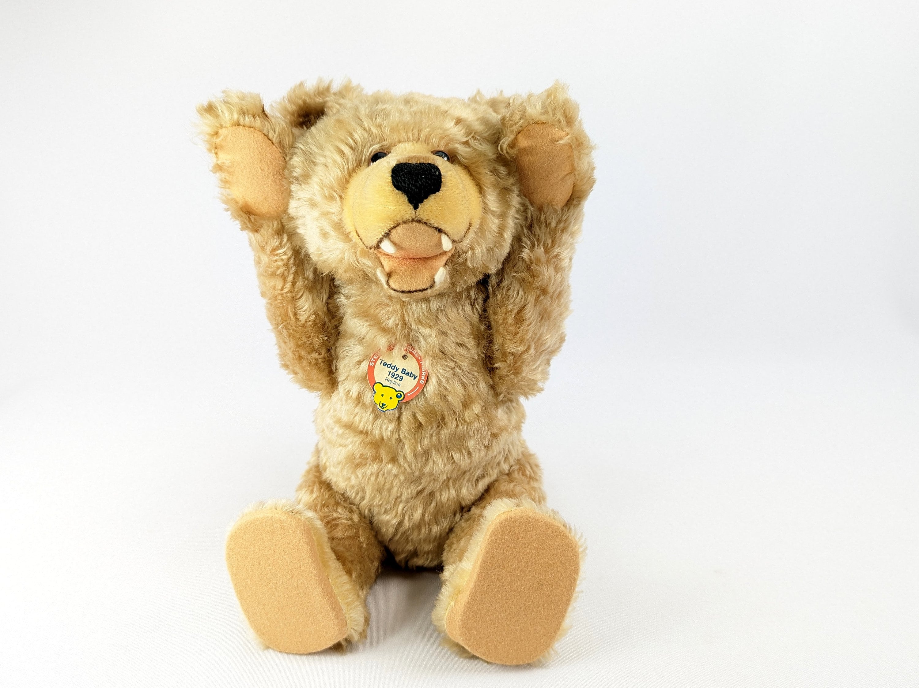 Steiff Teddy Baby 1929 With Teeth Vintage Replica Bear Mint