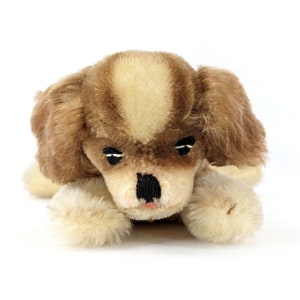 Steiff Floppy Dog Spaniel all IDs sleeping small 8 inches vintage 1968 to 1969