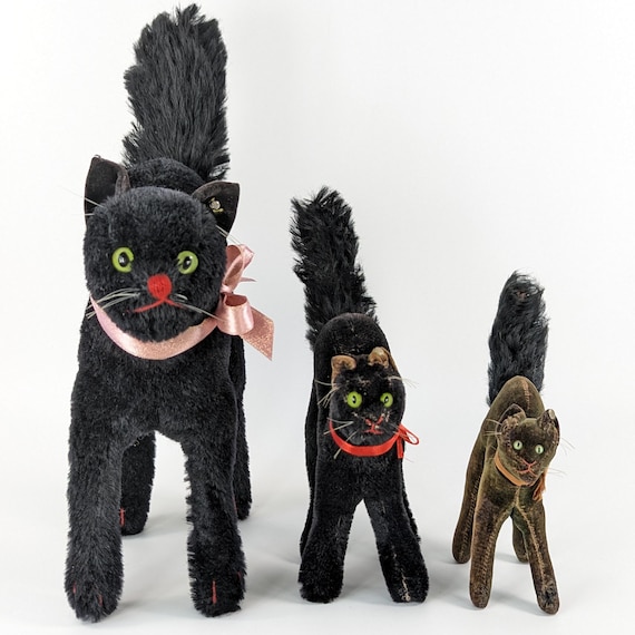 シュタイフ ブラック トム キャット ID 付き 最大 9 インチ