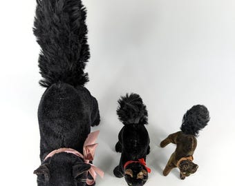 シュタイフ ブラック トム キャット ID 付き 最大 9 インチ