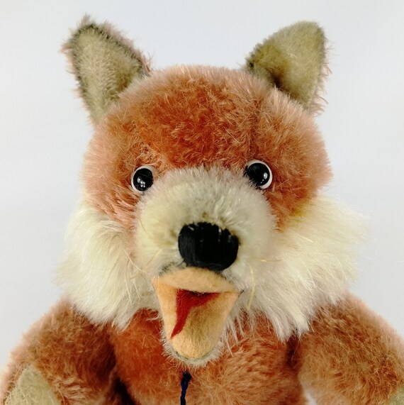 Fox Toy With ID 1980s German Vintage Made by Clemens With