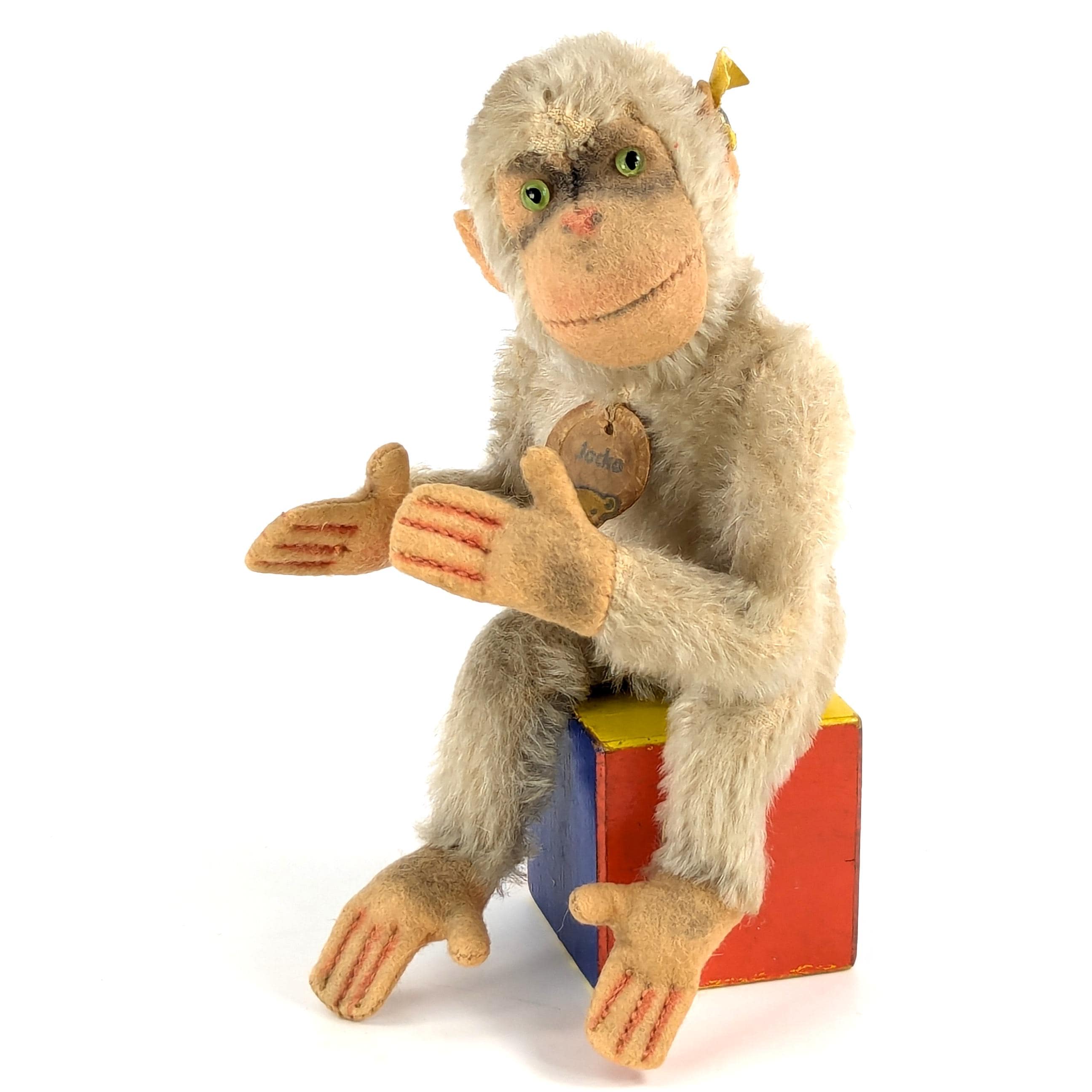 Steiff Ape Monkey All Ids White Chimpanzee 6 Inches Vintage 1949