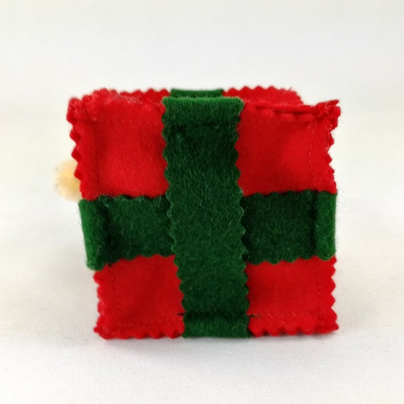 Steiff Vintage Christmas Ornament Teddy Bear All Wrapped up With