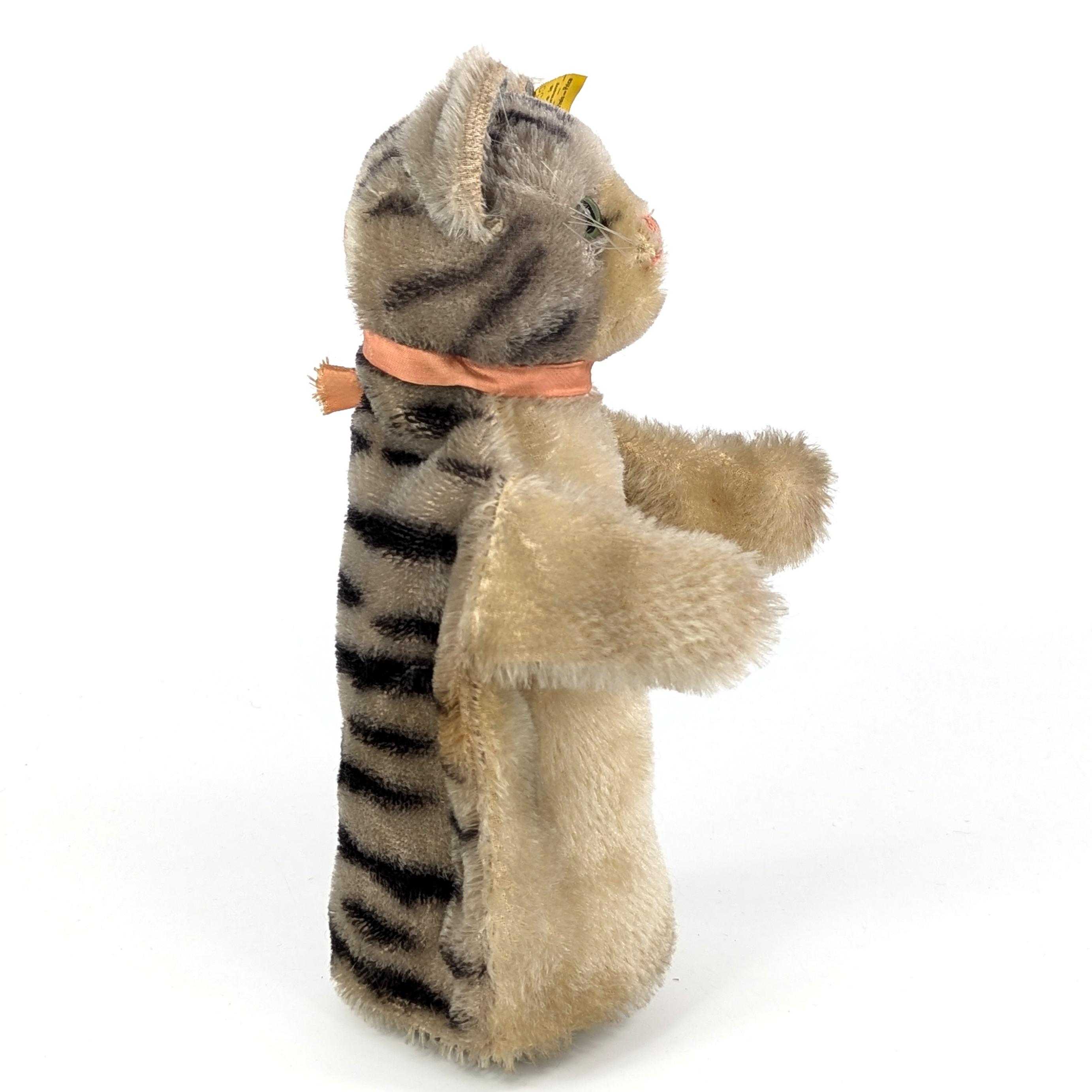 シュタイフ キャットハンドパペット 全ID ヴィンテージ タビー 1959