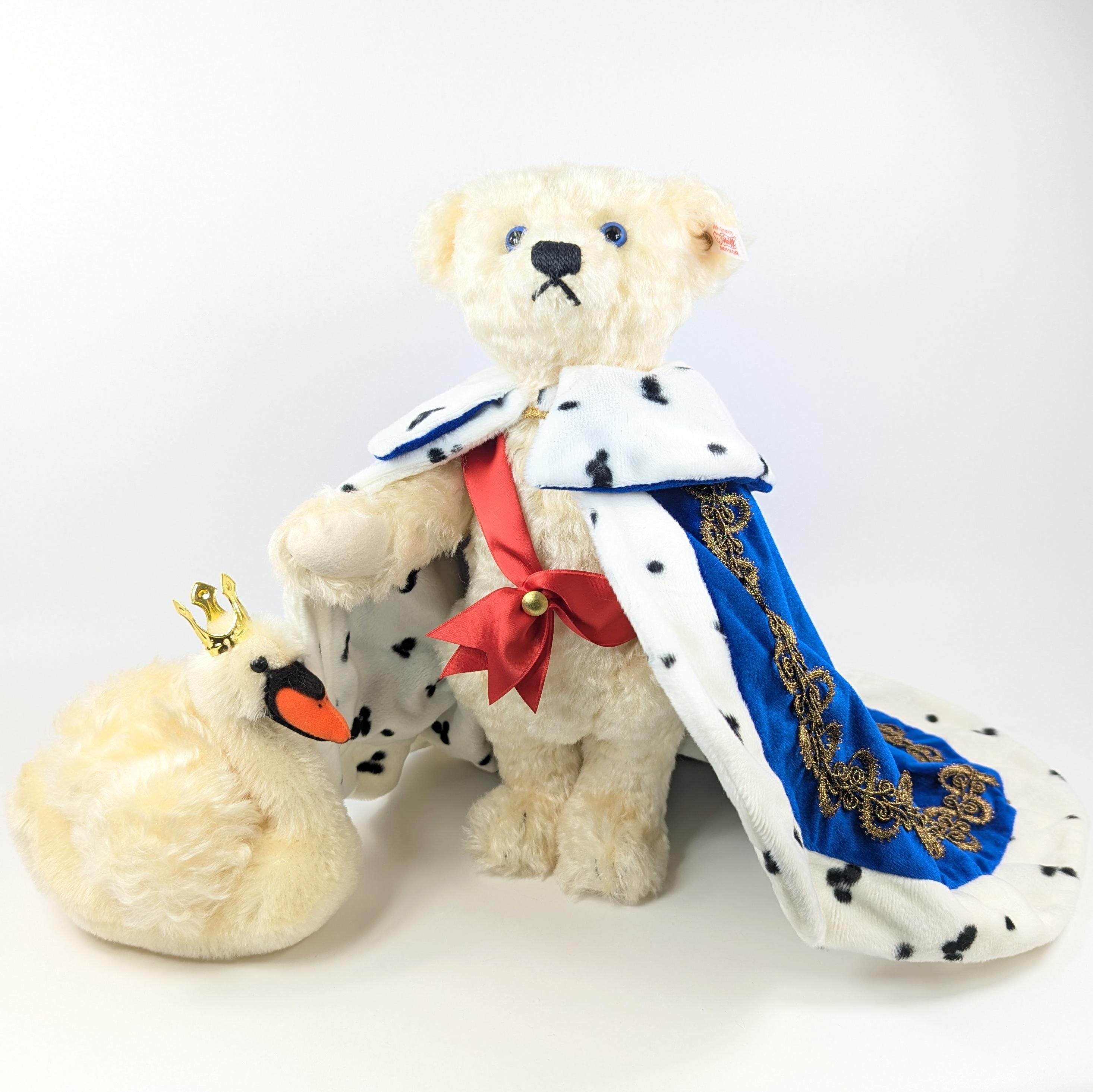 シュタイフ テディベア キング ルートヴィヒ ウィズ スワン 14インチ