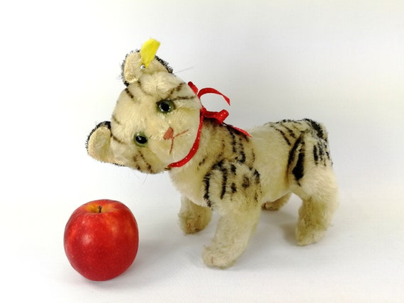 Steiff Cat Kitty With Ids Largest 9 Inches Fully Jointed Tabby