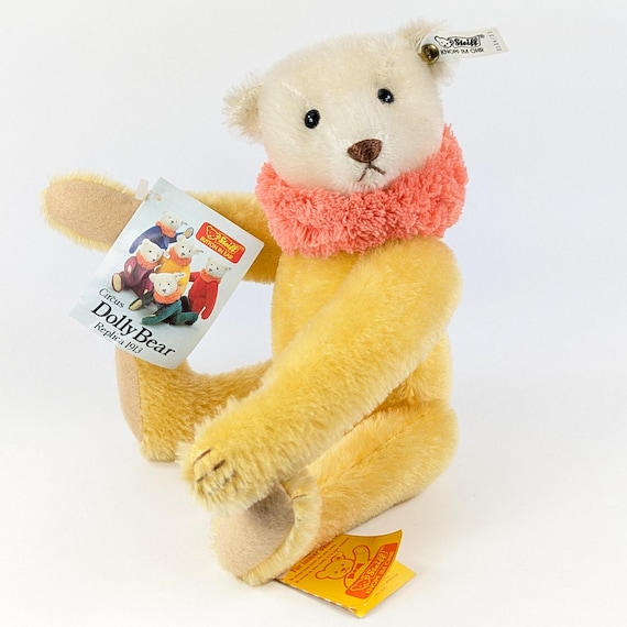 Steiff Teddy Bear Circus Dolly Yellow All Ids 1913 Replica Vintage