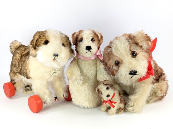 Steiff Puppy Dog Molly Large 10 Inches Sitting Vintage 1949 to