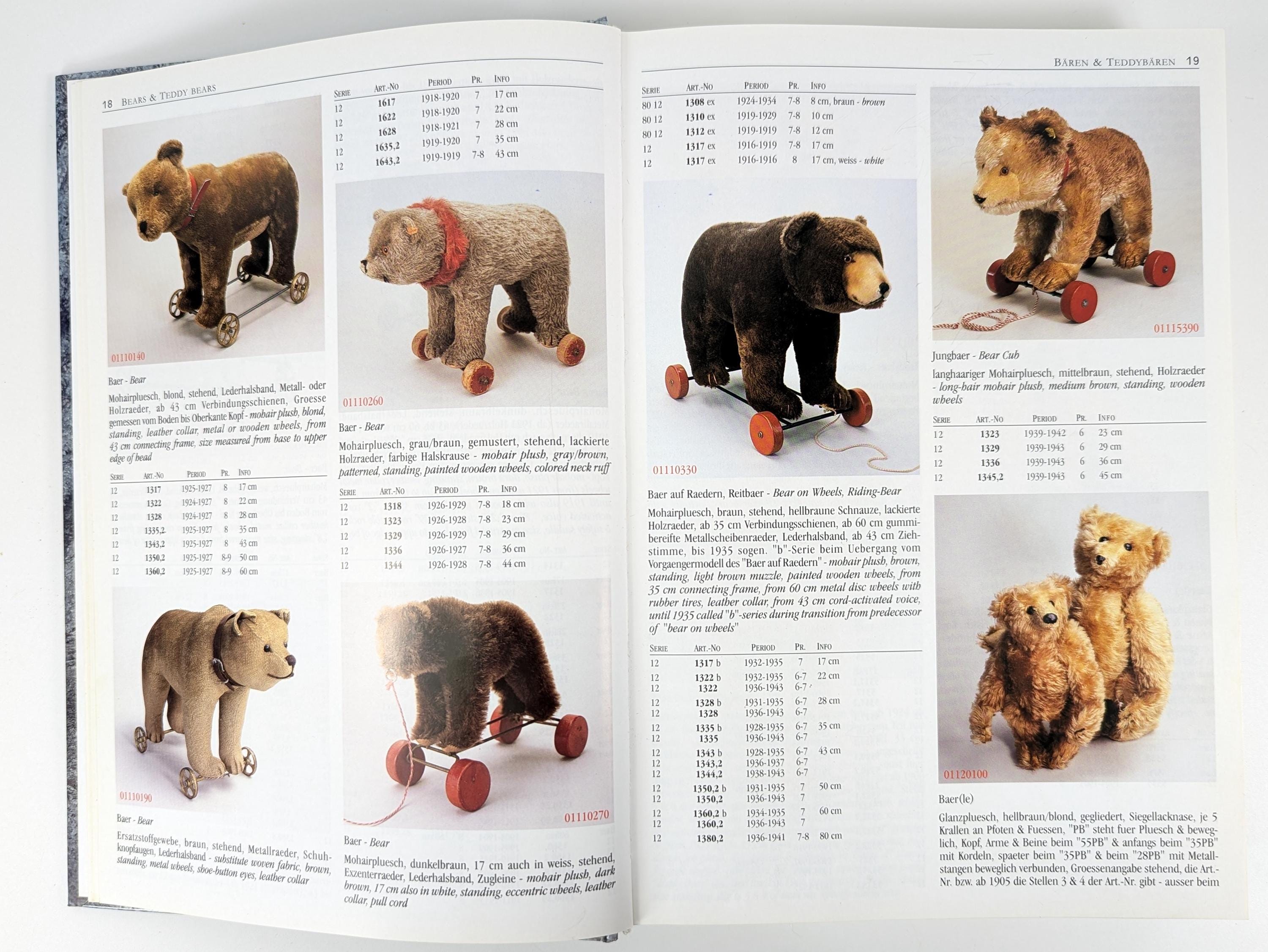 Steiff Assortment 1892 to 1943 by Gunther Pfeiffer Standard