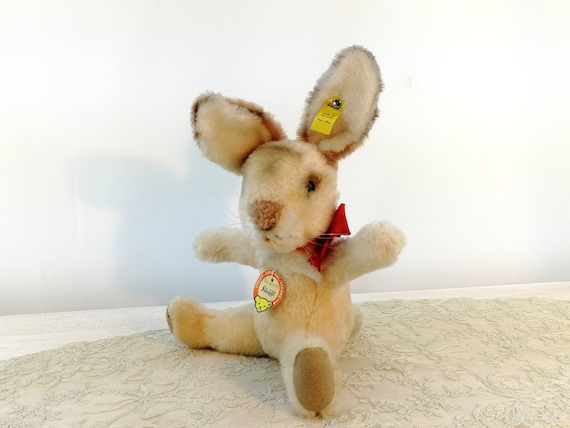 Steiff Bunny Rabbit Niki Sitting With All Ids 10 Inches 1969 to