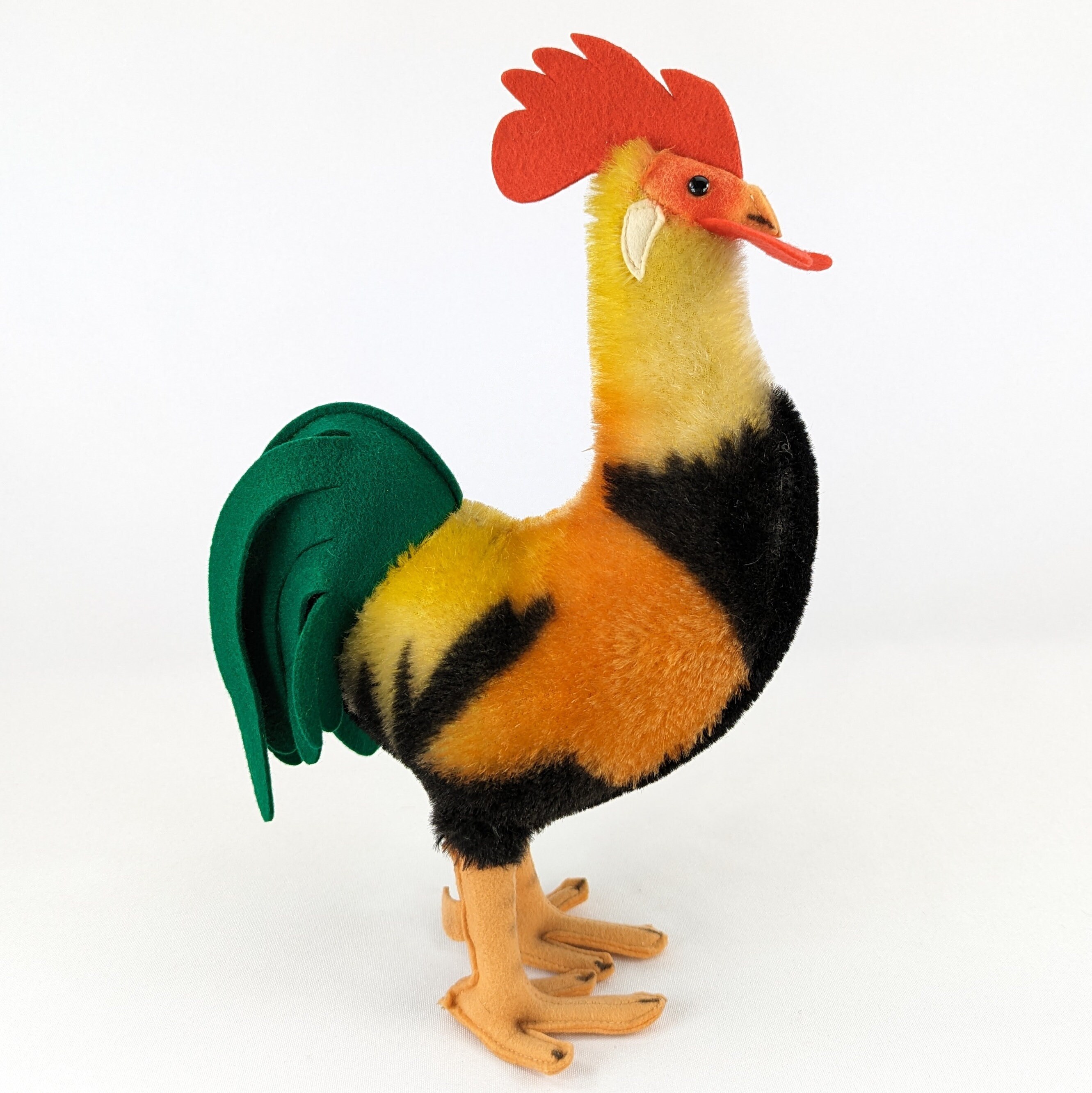 Steiff Rooster Largest 11 Inches Vintage 1959 to 1964 Produced