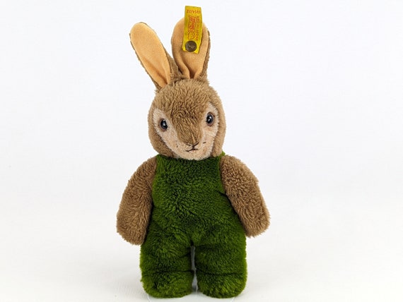 Steiff Rabbit Bunny Toldi With Ids and Squeaker 1980s Vintage 10