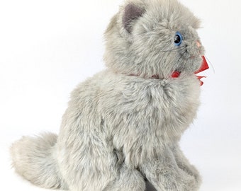 シュタイフ　ミンカ　猫 シュタイフ ペルシャ猫 ミンカ ID付き 10インチ 座っている