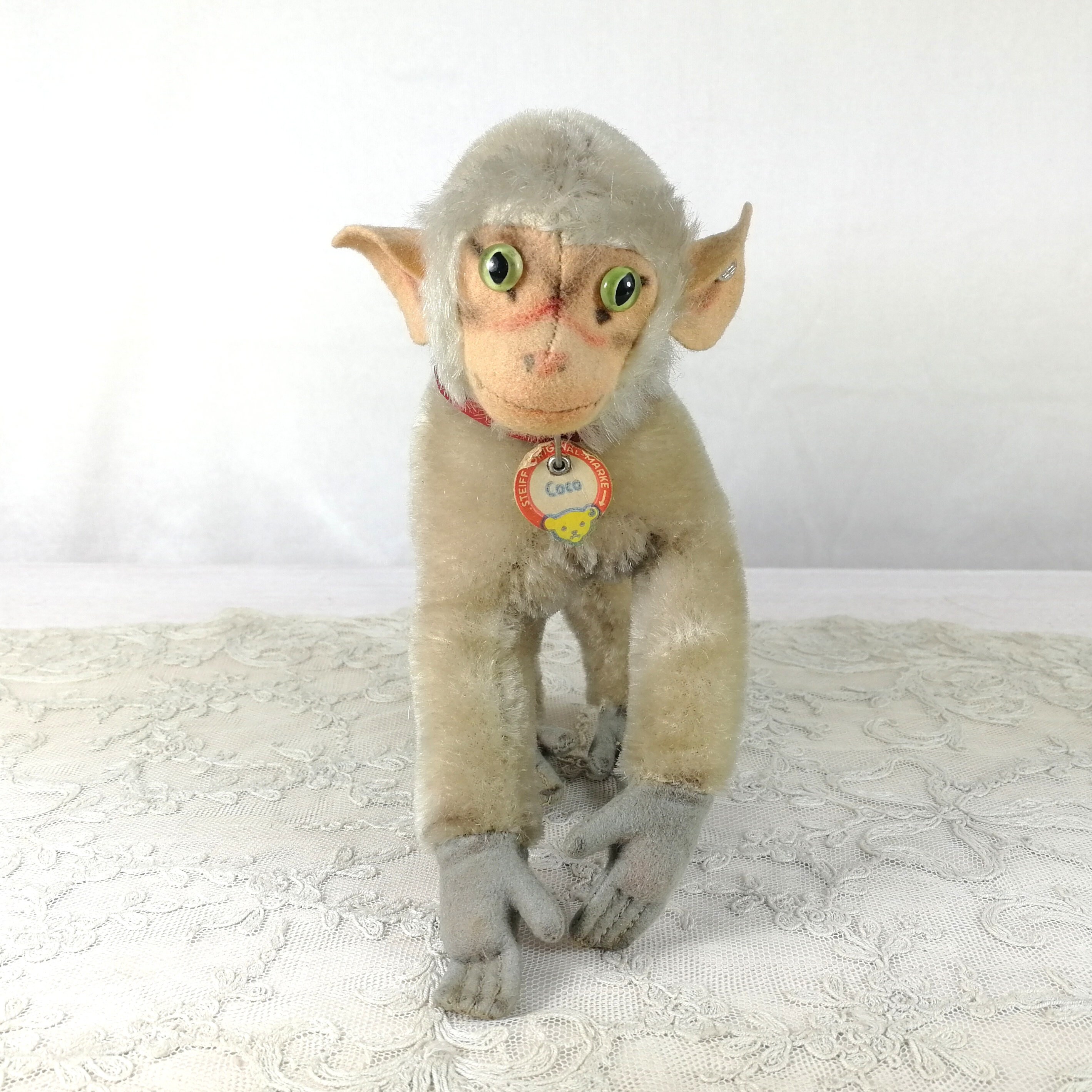 Steiff Baboon Coco Monkey With Ids Midi Size 6 Inches