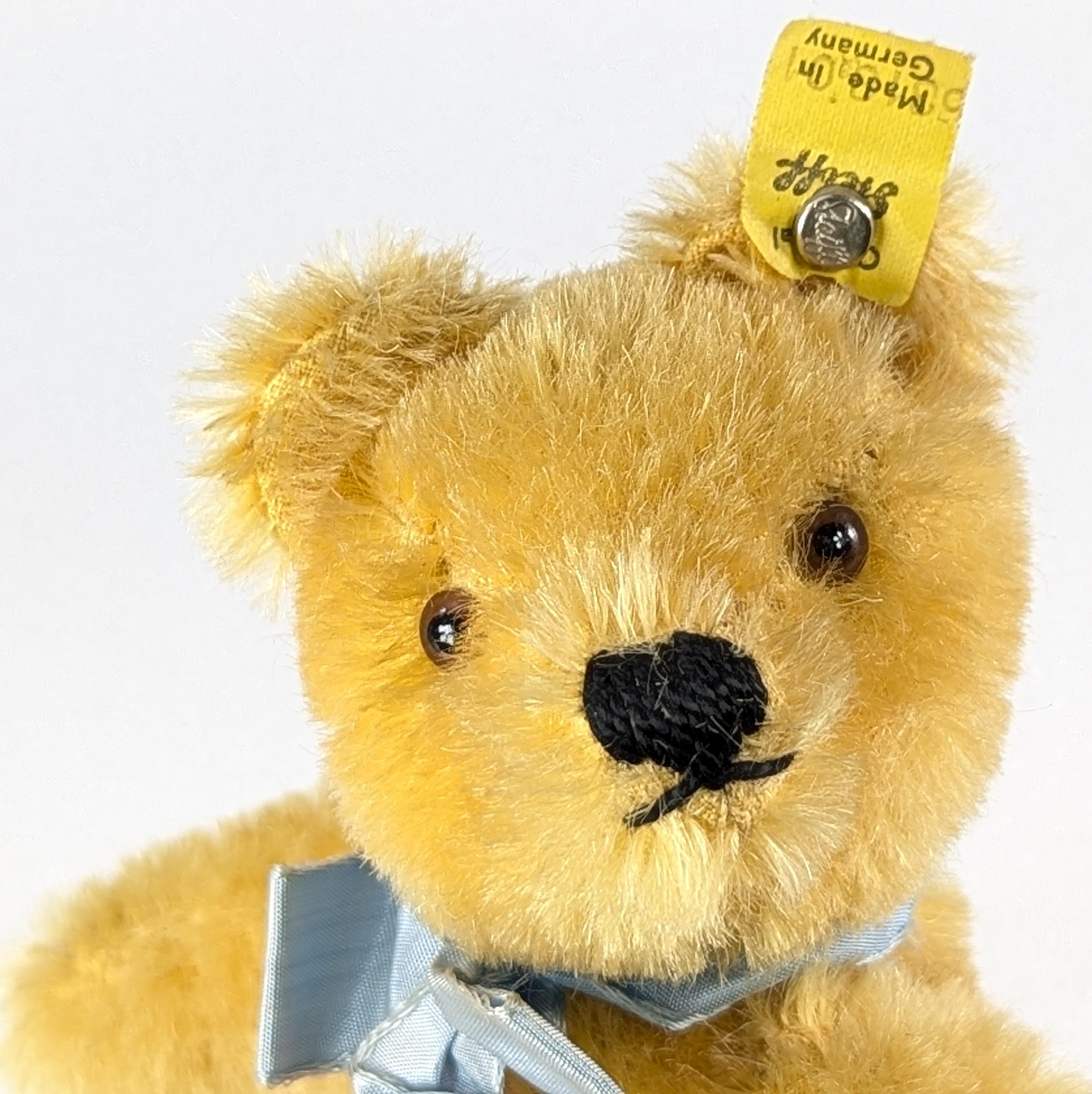 シュタイフオリジナルテディベア（イエロー）全ID7インチヴィンテージ