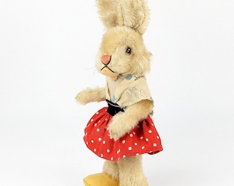 Steiff Rabbit Doll Girl Nikili Vintage 1958 to 1963 Produced Only