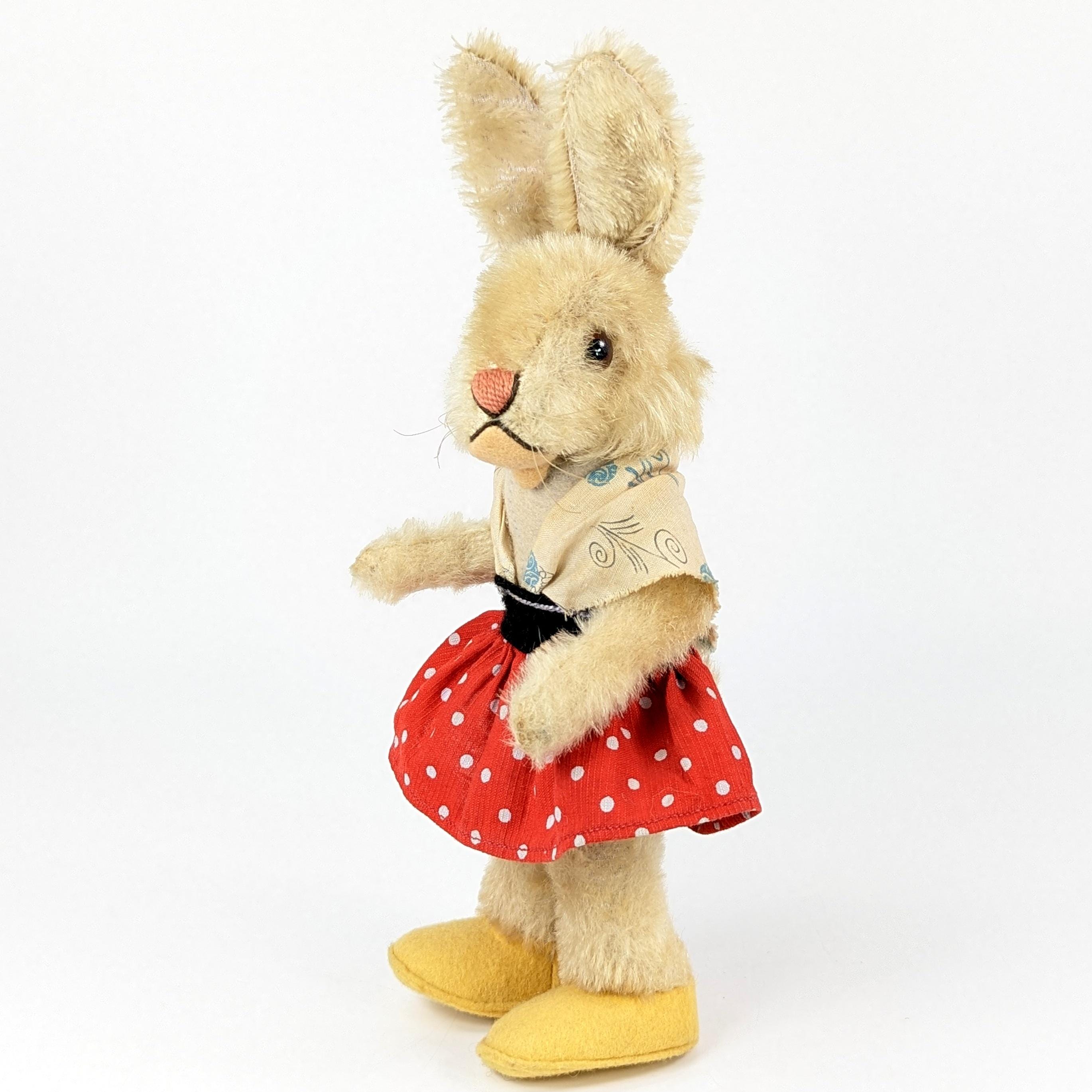 Steiff Rabbit Doll Girl Nikili Vintage 1958 to 1963 Produced Only