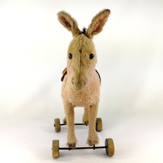 steiff pull toy donkey