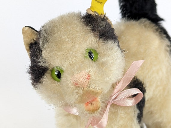 シュタイフ猫ガッシーID付き大型7インチヴィンテージ1966～1967年製造