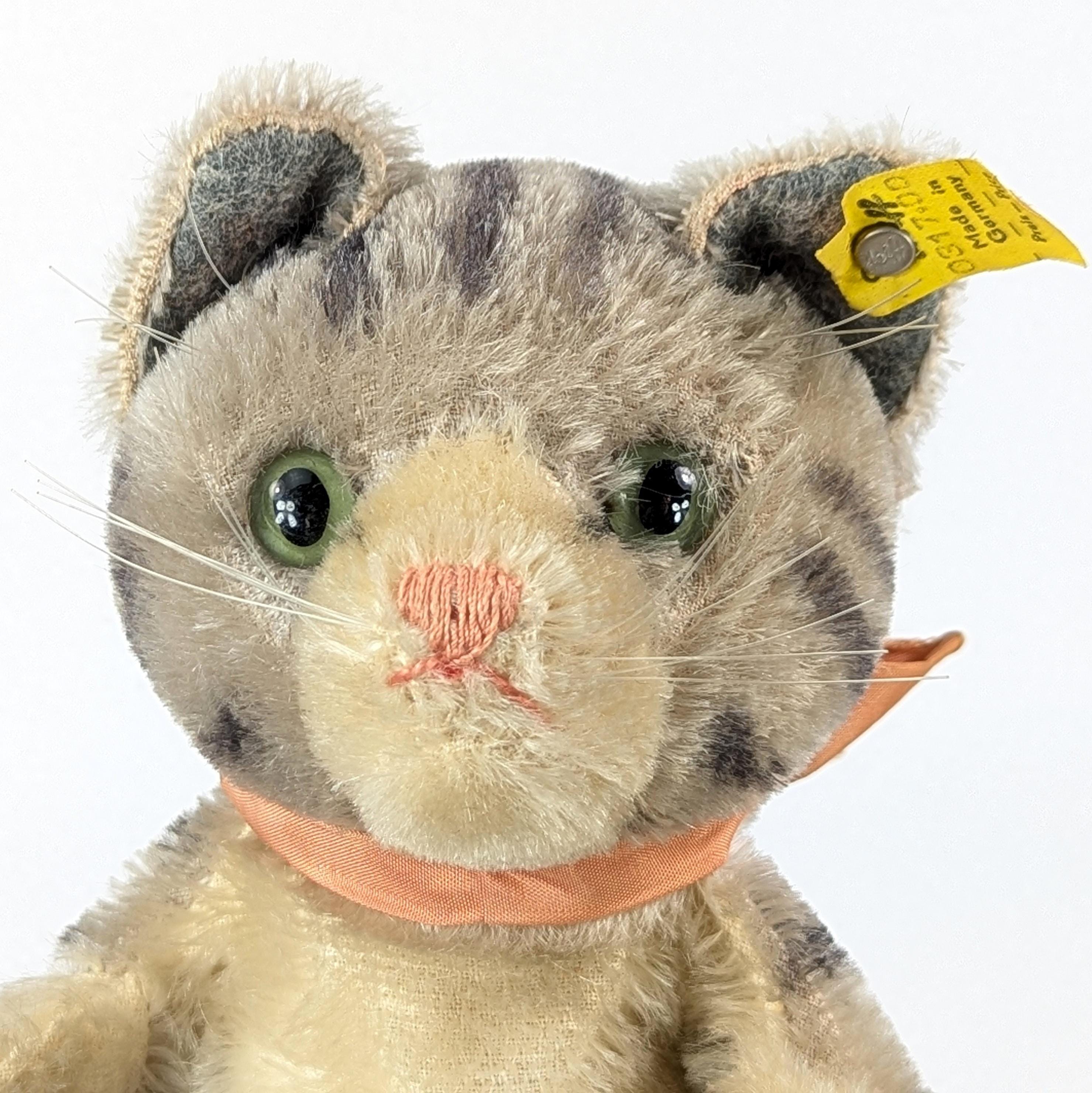 シュタイフ キャットハンドパペット 全ID ヴィンテージ タビー 1959