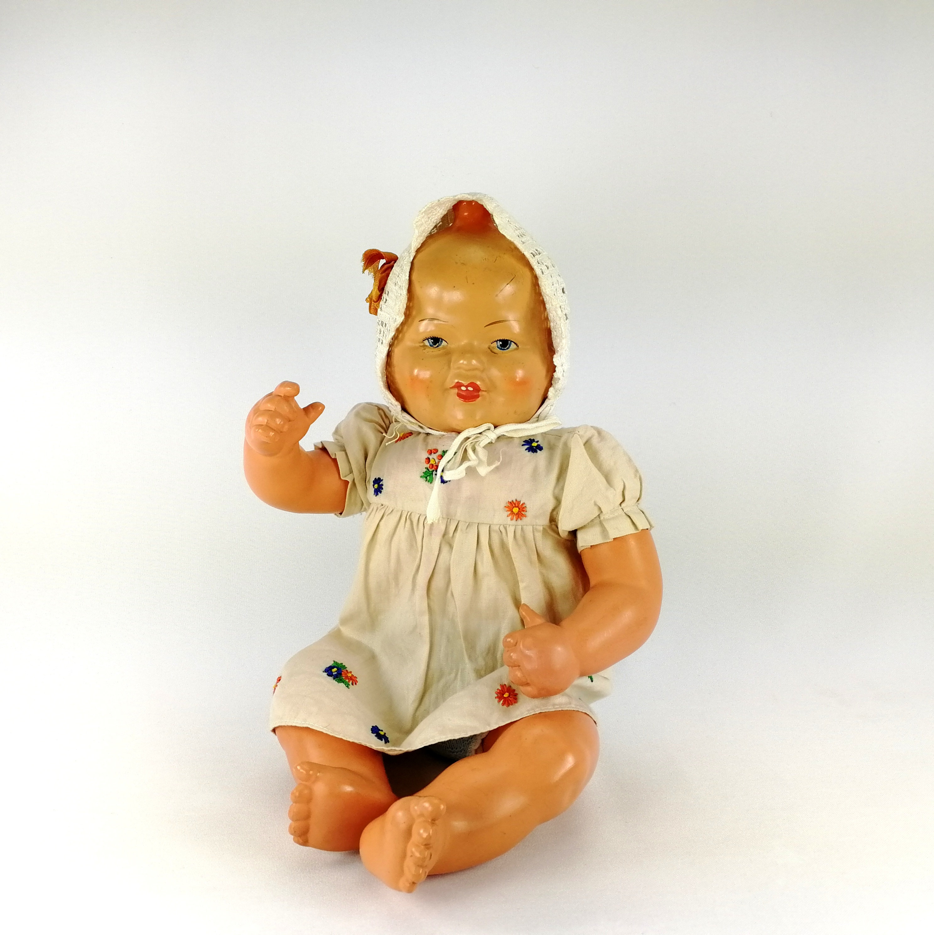 Trudy Three Faced Doll With Working Voice Box 15 Inches Tall